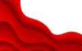 Vector Abstract Red Gradient Waves and Curves Background Royalty Free Stock Photo