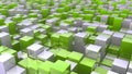 Abstract background of 3d blocks