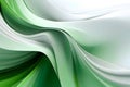 Abstract background with green and white waves lines Royalty Free Stock Photo