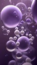 abstract background with air bubbles in purple and violet colors, computer-generated image Royalty Free Stock Photo