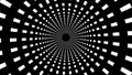Abstract background with animated circular motion. Animation of seamless loop. Zoom on abstract circular light