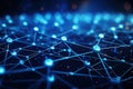 Abstract background of artificial Intelligence technology, machine learning, neural networks, deep learning, robotics Royalty Free Stock Photo