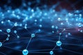 Abstract background of artificial Intelligence technology, machine learning, neural networks, deep learning, robotics Royalty Free Stock Photo