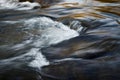 Autumn blurred dark water Royalty Free Stock Photo