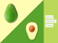 Abstract background with avocado.