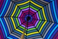 Abstract Background:Bright Backlit Umbrella Royalty Free Stock Photo