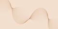 Abstract background for banner with waves and lines. Brown and beige Royalty Free Stock Photo