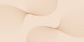Abstract background for banner with waves and lines. Brown and beige Royalty Free Stock Photo