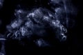 Abstract background based on lighted movement of water and steam