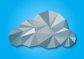 Abstract background beautiful polygon cloud,vector illustrations