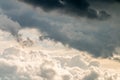 Abstract background, beautiful sky with dark cumulonimbus clouds