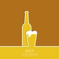 Abstract background with Beer glass