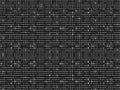 abstract background with binary code, black and white wallpaper illustration Royalty Free Stock Photo