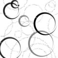 Abstract background with black circles on a white background. Royalty Free Stock Photo