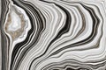Abstract background, black and white agate with gold veins texture, luxurious material design, digital illustration