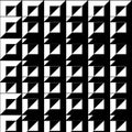 Abstract background, black and white color, square and triangl Royalty Free Stock Photo