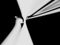 Abstract background black and white distortoin spontaneous modern pattern