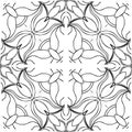 Vector BLACK WHITE SEAMLESS PATTERN DESIGN Royalty Free Stock Photo