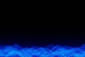 Abstract background blue Audio wave heart beat 3d rendering