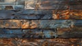 Abstract background with blue and brown wooden planks Royalty Free Stock Photo