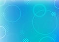 Abstract blue circle light bubbles fresh background vector and illustration Royalty Free Stock Photo