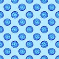 Abstract background blue circles seamless pattern Royalty Free Stock Photo