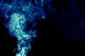 Abstract background with blue colored smoke Royalty Free Stock Photo