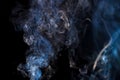 Abstract background with blue colored smoke Royalty Free Stock Photo