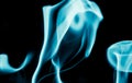 Abstract background of blue flame fire on black background Royalty Free Stock Photo