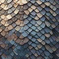 abstract background of blue, gray and black metal roof tiles