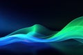 abstract background with blue and green waved lines for brochure, website, flyer design,Modern technology wallpaper with abstract