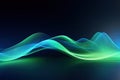 Abstract background with blue and green waves. Vector illustration eps10, Modern technology wallpaper with abstract blue and green Royalty Free Stock Photo