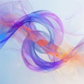 abstract background with blue and orange ribbons on a white background Royalty Free Stock Photo