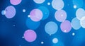 Abstract Background of Blue and Purple Bokeh Lights and Floating Particles image photo Royalty Free Stock Photo