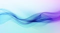 Abstract background with blue and purple flowing waves. illustration for your design Generative AI