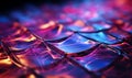 Abstract background of blue and purple glass with reflection - 3d illustration.