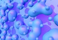 Abstract background with blue and purple liquid drops Royalty Free Stock Photo