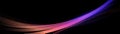 Abstract background with blue, purple and magenta geometric curve lines. Modern minimal trendy lines pattern horizontal. Vector