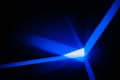 Abstract background with blue rays of light on the wall Royalty Free Stock Photo