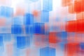 Abstract background with blue and red cubes in the center of the image Royalty Free Stock Photo