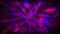 Abstract background in blue, red and purple neon glow colors. Speed of light in galaxy. Explosion in universe. Cosmic background