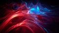 An abstract background with blue and red swirls, Generative AI