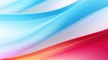 abstract background with blue and red wavy lines, vector illustration Generative AI Royalty Free Stock Photo