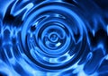 Abstract background of blue ripples on water surface Royalty Free Stock Photo