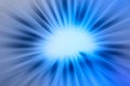 Abstract blue background with shining rays