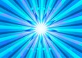 Abstract background blue star sunburst explosion technology graphic design pattern vector illustration