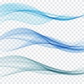 Abstract background blue wave dial.Transparent blue waves.