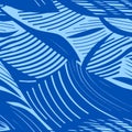 Abstract background with blue waves. Royalty Free Stock Photo