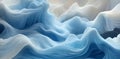 Abstract background of blue and white flowing waves Royalty Free Stock Photo