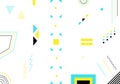 Abstract background with blue yellow black color shapes
